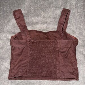 Abercrombie & Fitch Brown Crop Top